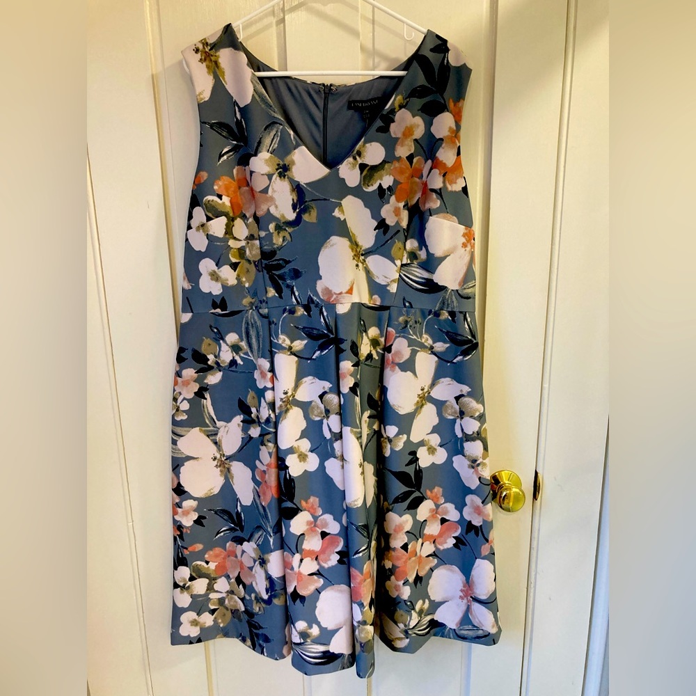 Women’s size 22W Lane Bryant floral formal dress. New with tags.